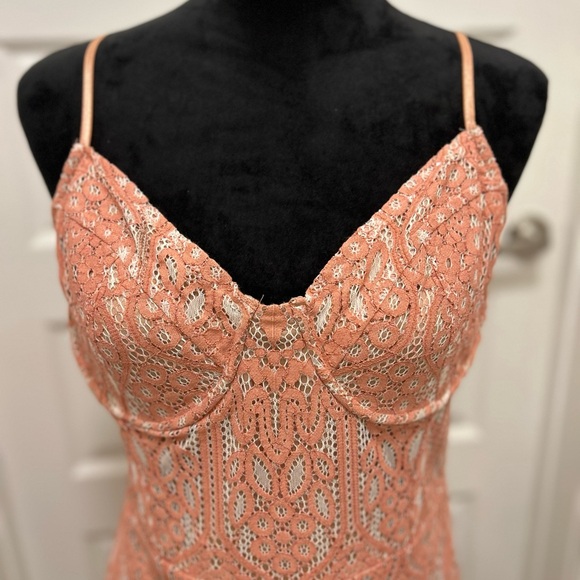 Express Lace Corset Dress Women Large Coquette Whimsigoth Fairycore Romantic NWT - Picture 2 of 11